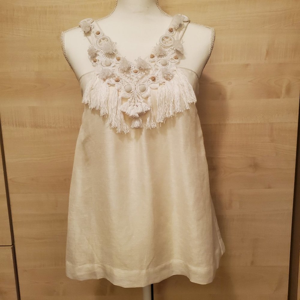 Kate Spade New York Sleeveless Fringe Top